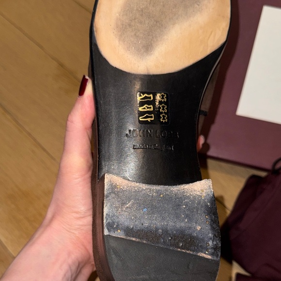 John Lobb Dark Brown Suede Loafers - Picture 5 of 5